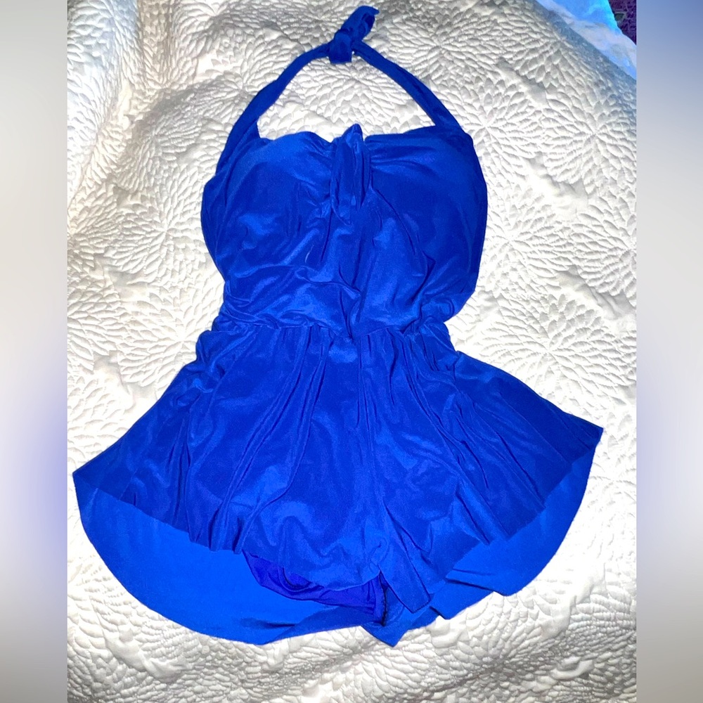 NWOT royal blue women’s swimsuit by Aqua Green